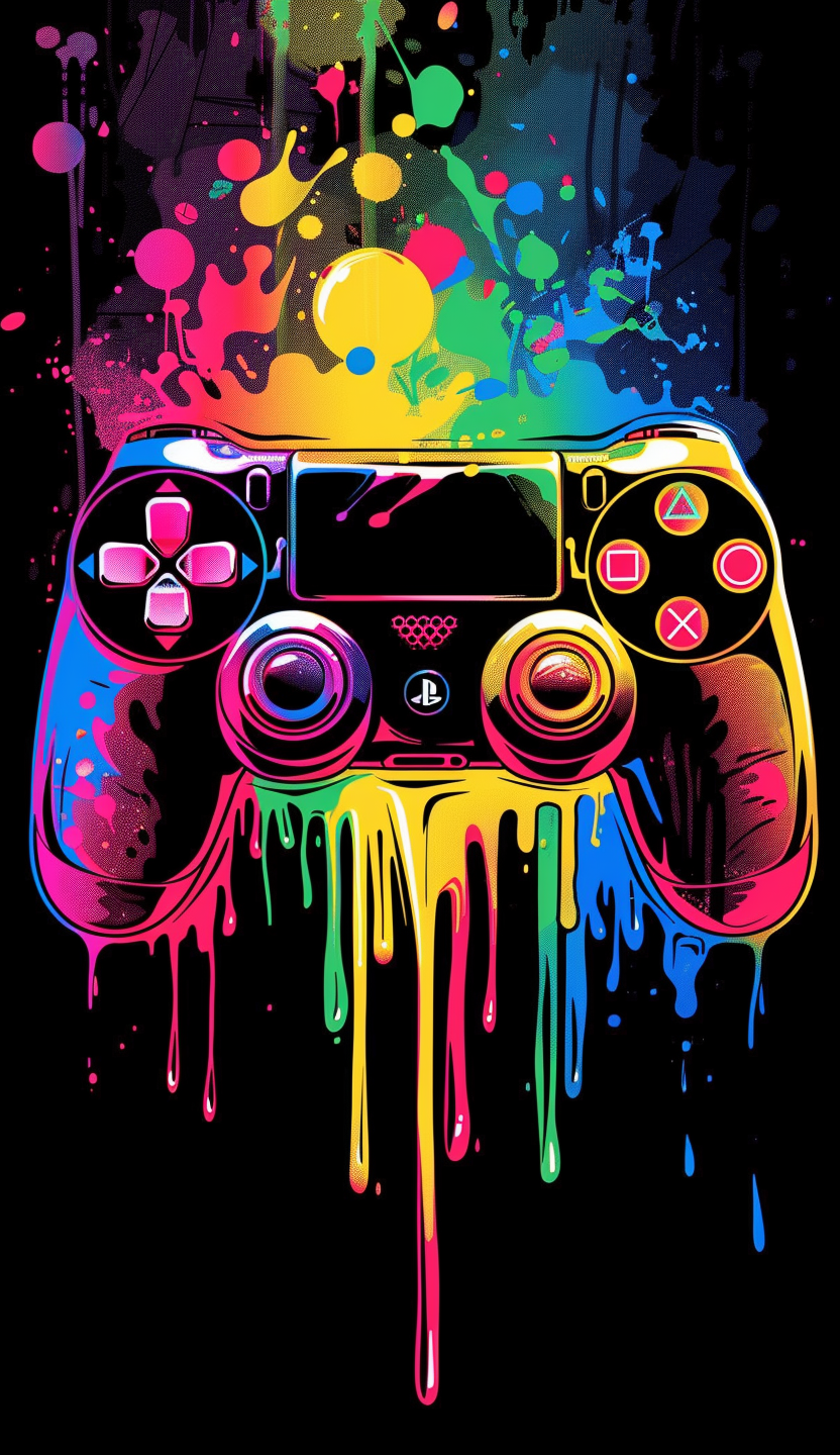 Neon Controller Color Splash Air Freshener