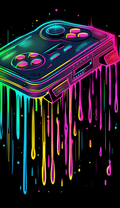 Neon Retro Gamepad Air Freshener