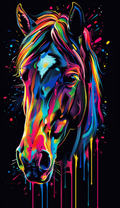 Neon Horse Profile Air Freshener