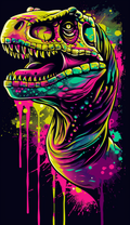 Neon Dinosaur Grin Air Freshener