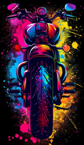 Neon Motorcycle Rear View Air Freshener
