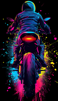 Neon Rider Heading Out Air Freshener