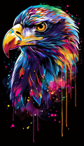 Neon Eagle Looking Left Air Freshener