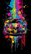 Neon Skull Grille Coupe Air Freshener
