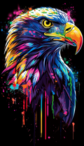 Neon Eagle Looking Right Air Freshener
