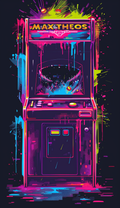 Neon Arcade Cabinet Air Freshener