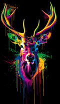 Neon Majestic Buck Air Freshener
