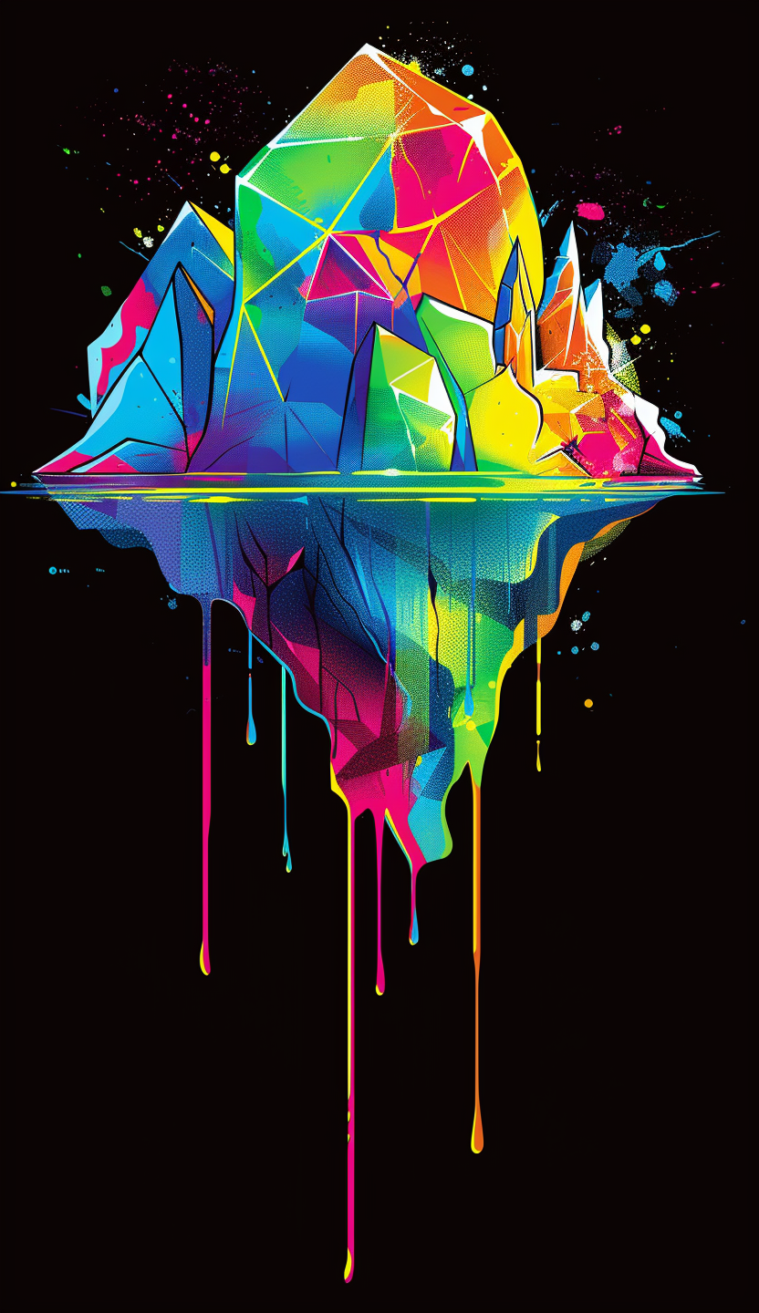 Neon Crystal Iceberg Air Freshener