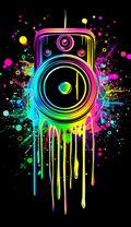 Neon Rainbow Speaker Air Freshener