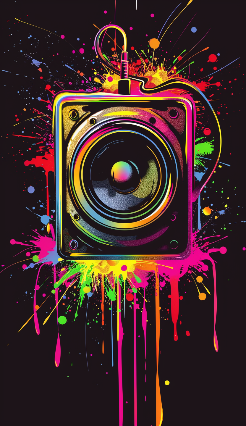 Neon Square Speaker Air Freshener