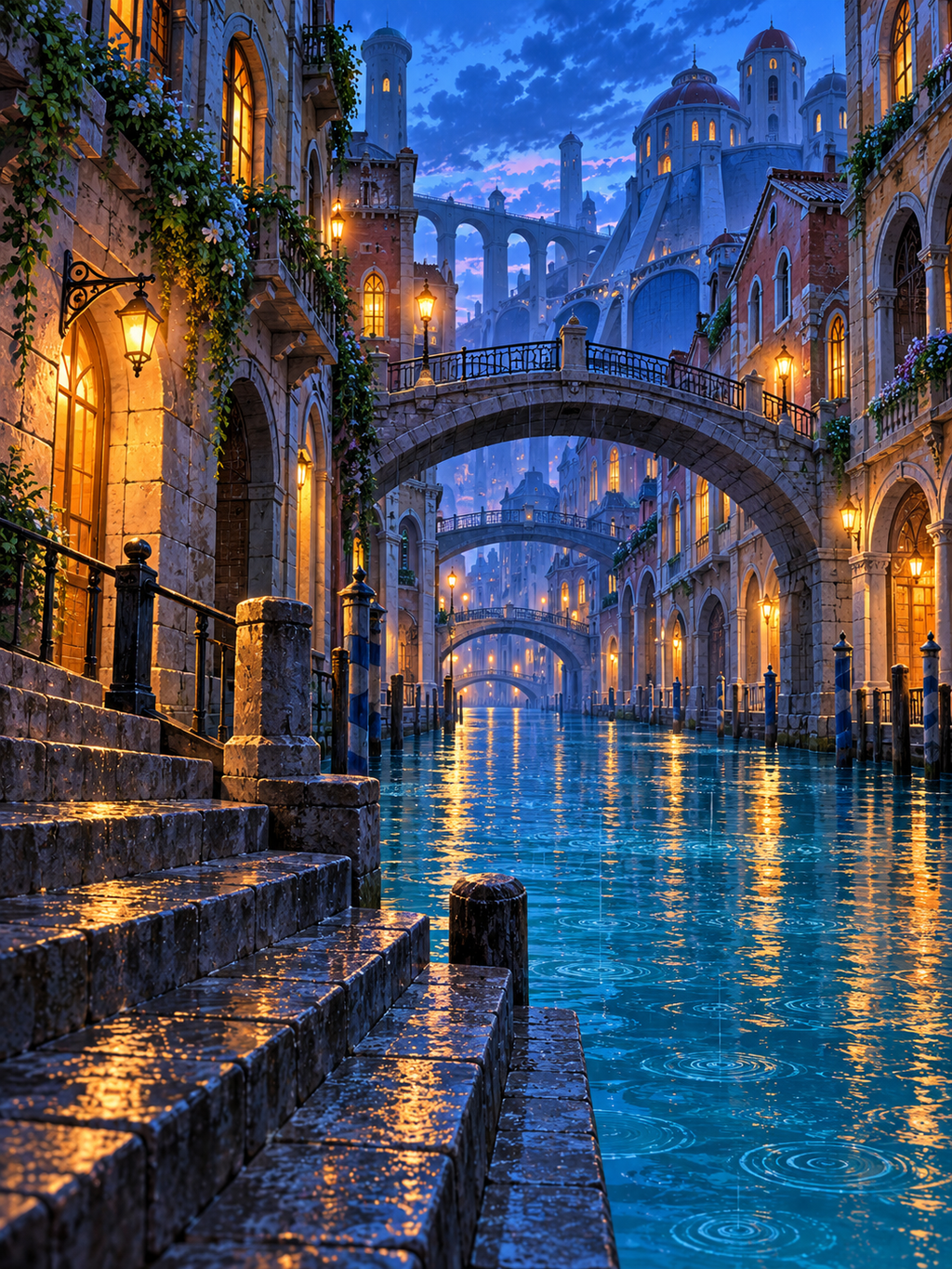 Moonlit Canal City - Air Freshener