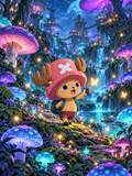 Pink Hat Chopper by the Glowing Waterfall - Air Freshener