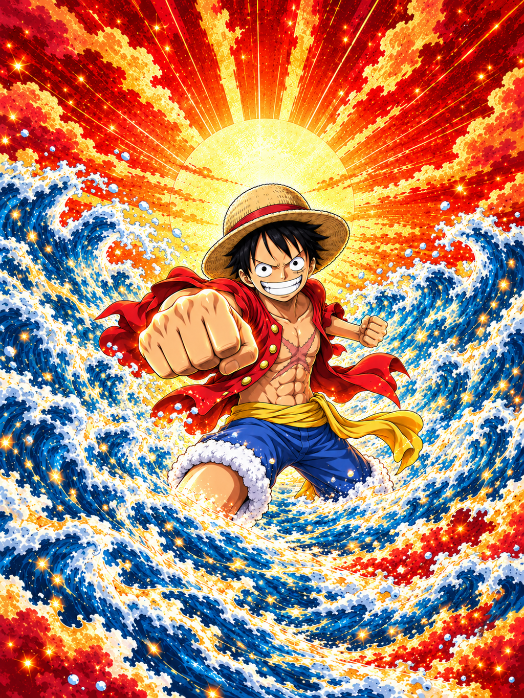 Luffy's Sunrise Ocean Punch - Air Freshener