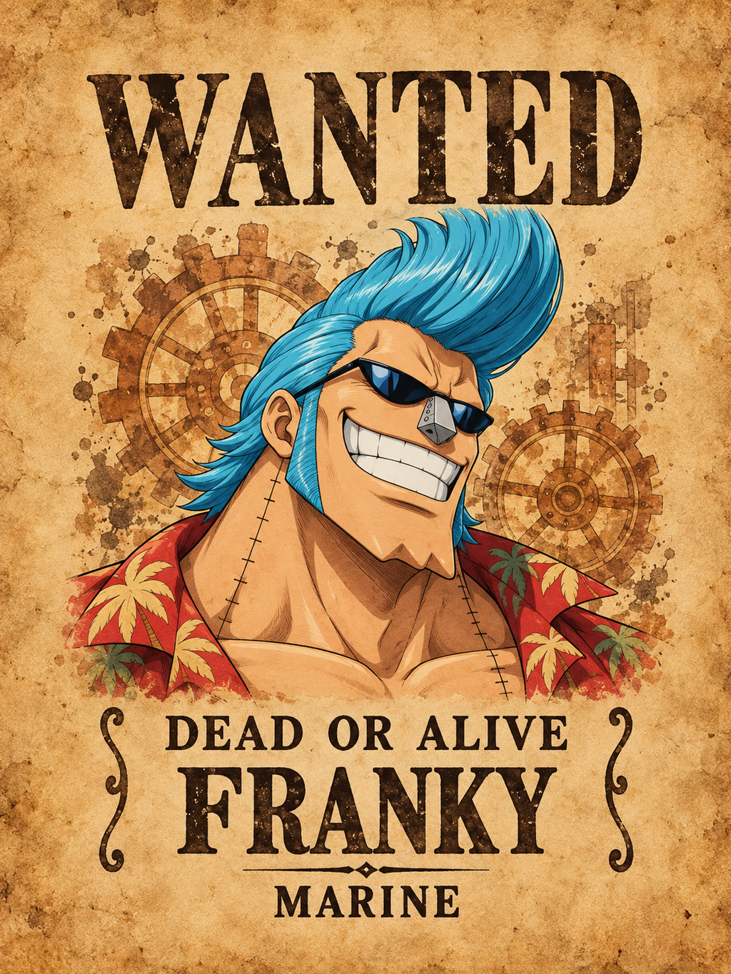 Franky Wanted Poster - Air Freshener