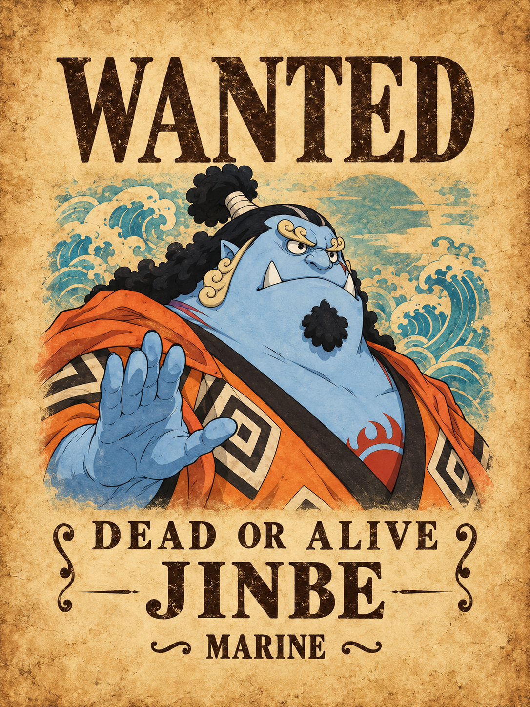 Jinbe Wanted Poster - Air Freshener