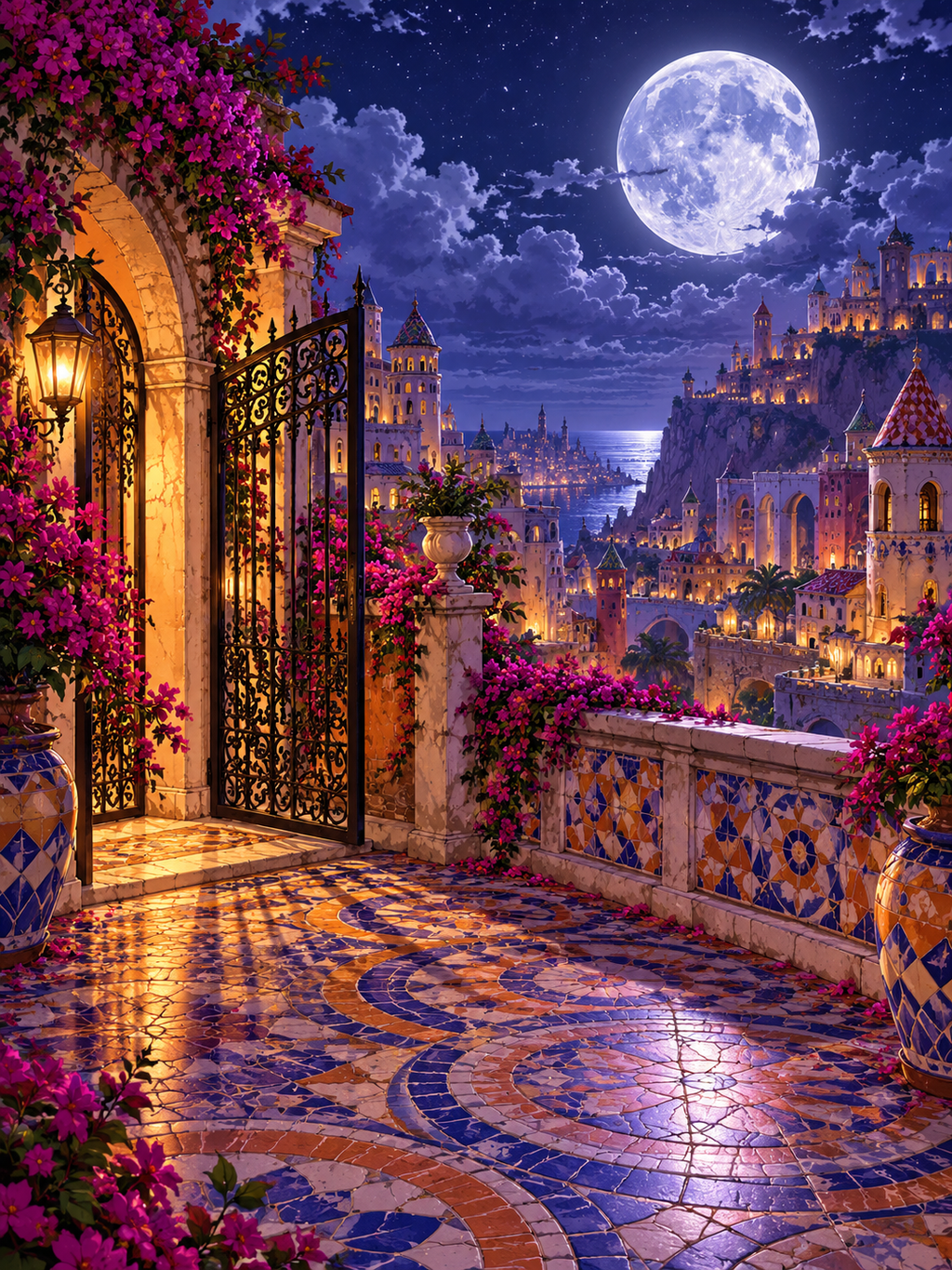 Moonlit Palace Terrace - Air Freshener