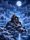 Trafalgar Law by the Frozen Moonlit Shore - Air Freshener