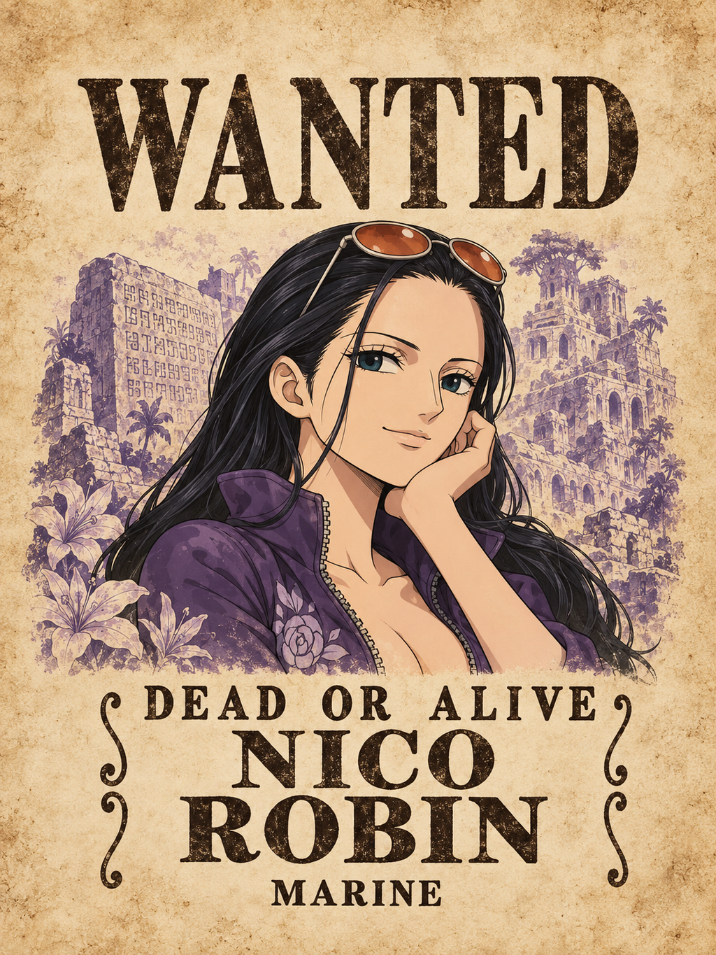 Nico Robin Wanted Poster - Air Freshener