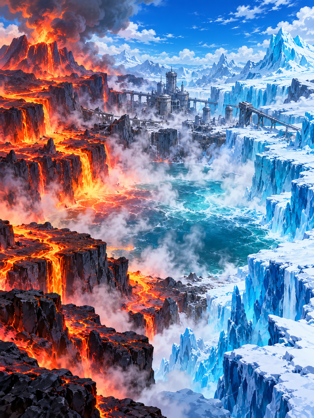 Volcanic and Frozen Island Divide - Air Freshener