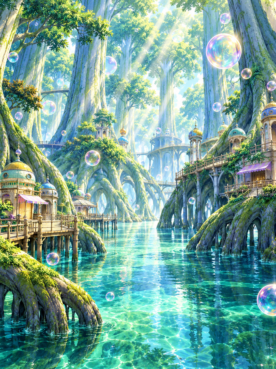 Sunlit Mangrove Canal - Air Freshener