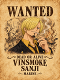Vinsmoke Sanji Wanted Poster - Air Freshener