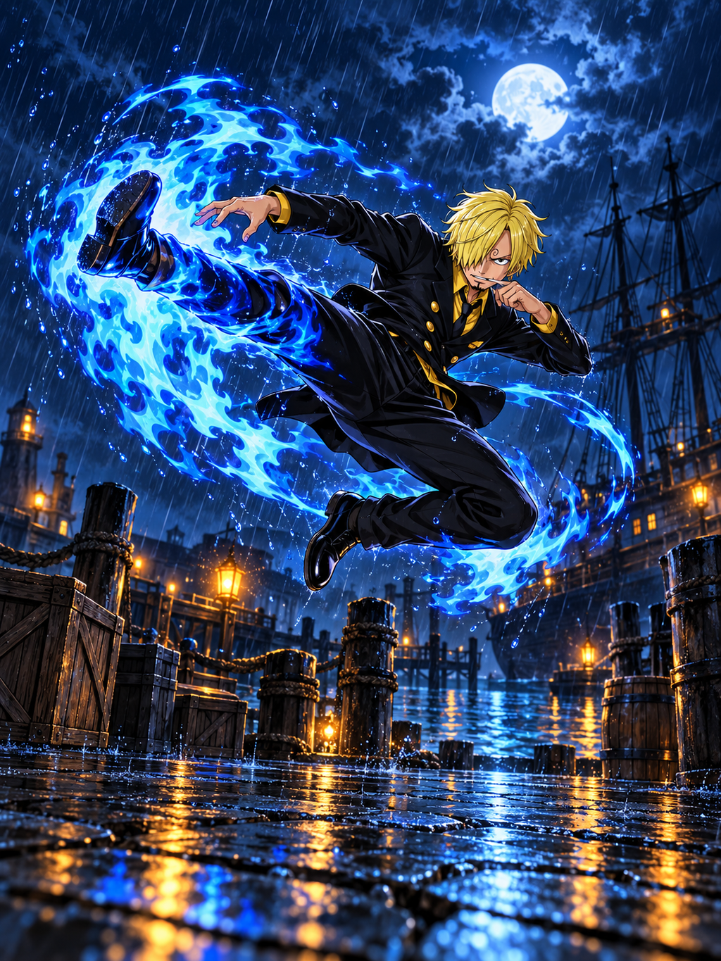 Sanji's Blue Flame Harbor Kick - Air Freshener