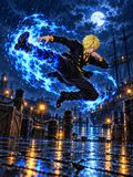 Sanji's Blue Flame Harbor Kick - Air Freshener