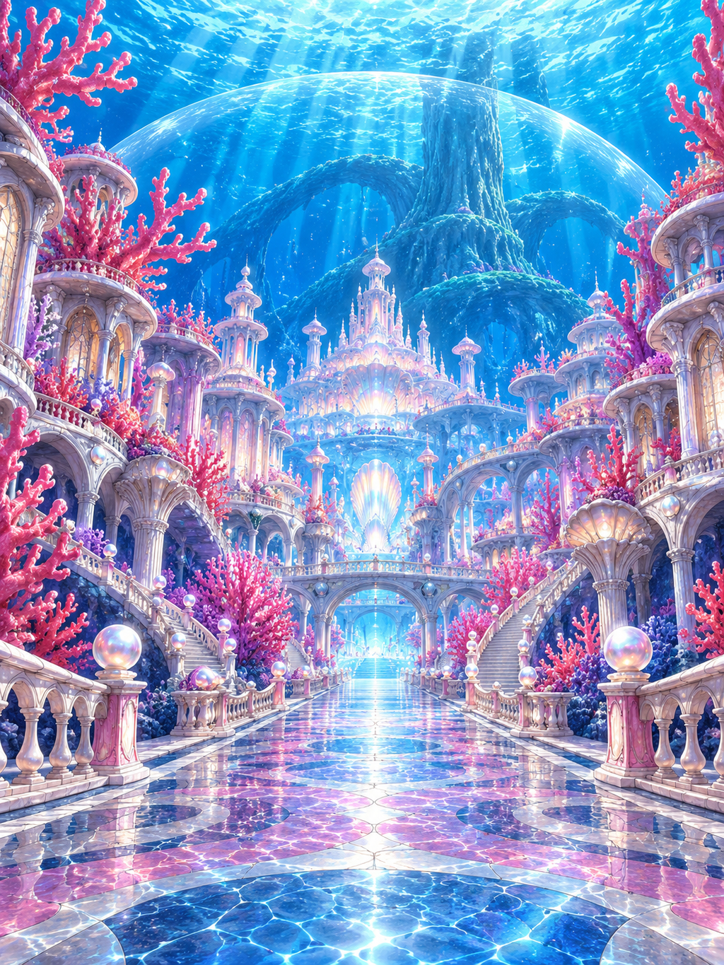 Coral Palace Beneath the Bubble Dome - Air Freshener