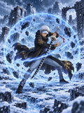 Trafalgar Law's Sword in the Frozen Ruins - Air Freshener