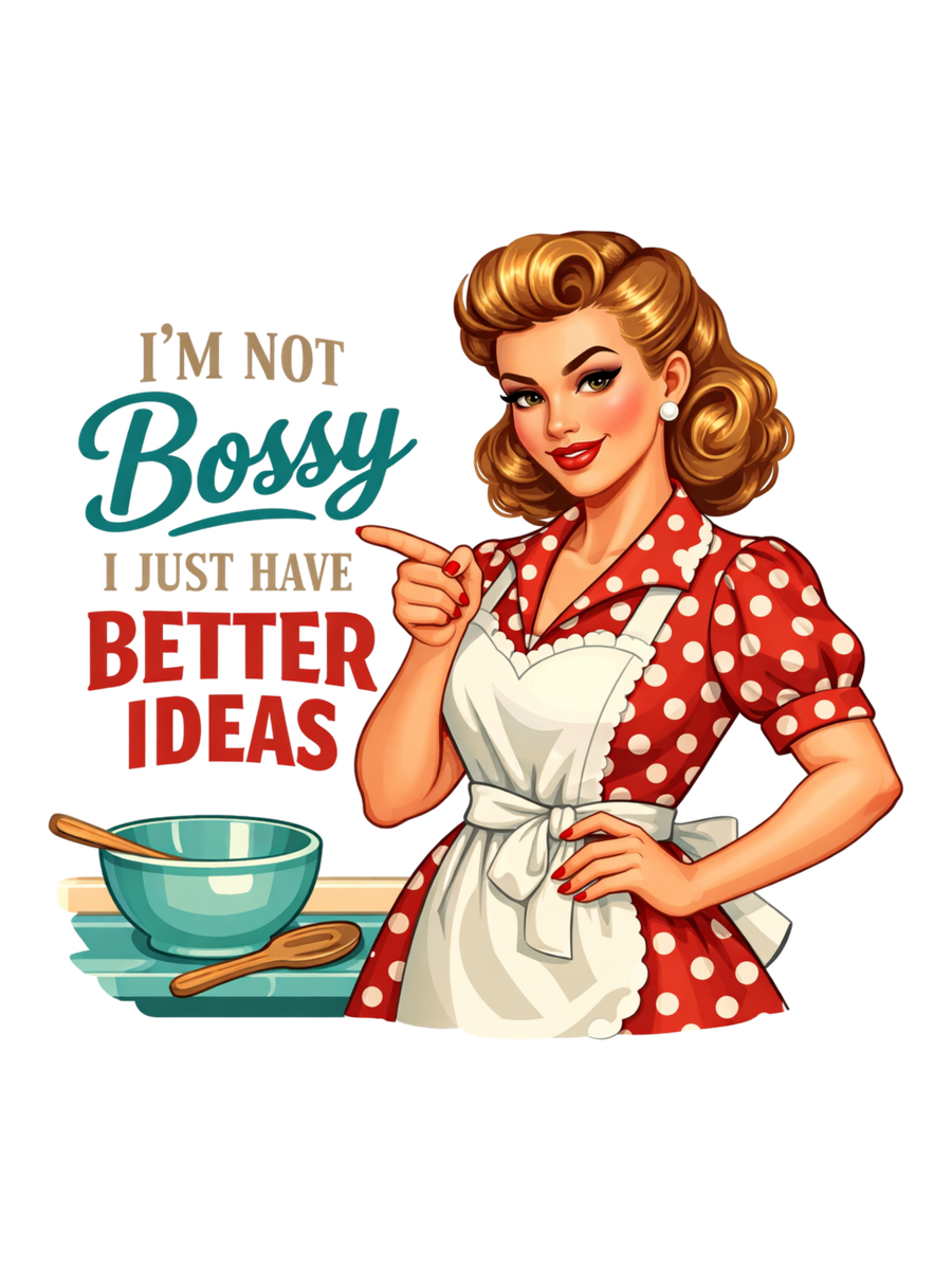 Not Bossy, Just Better Ideas - Kitchen Apron Air Freshener