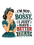 Not Bossy, Just Better Ideas - Teal Dress Air Freshener