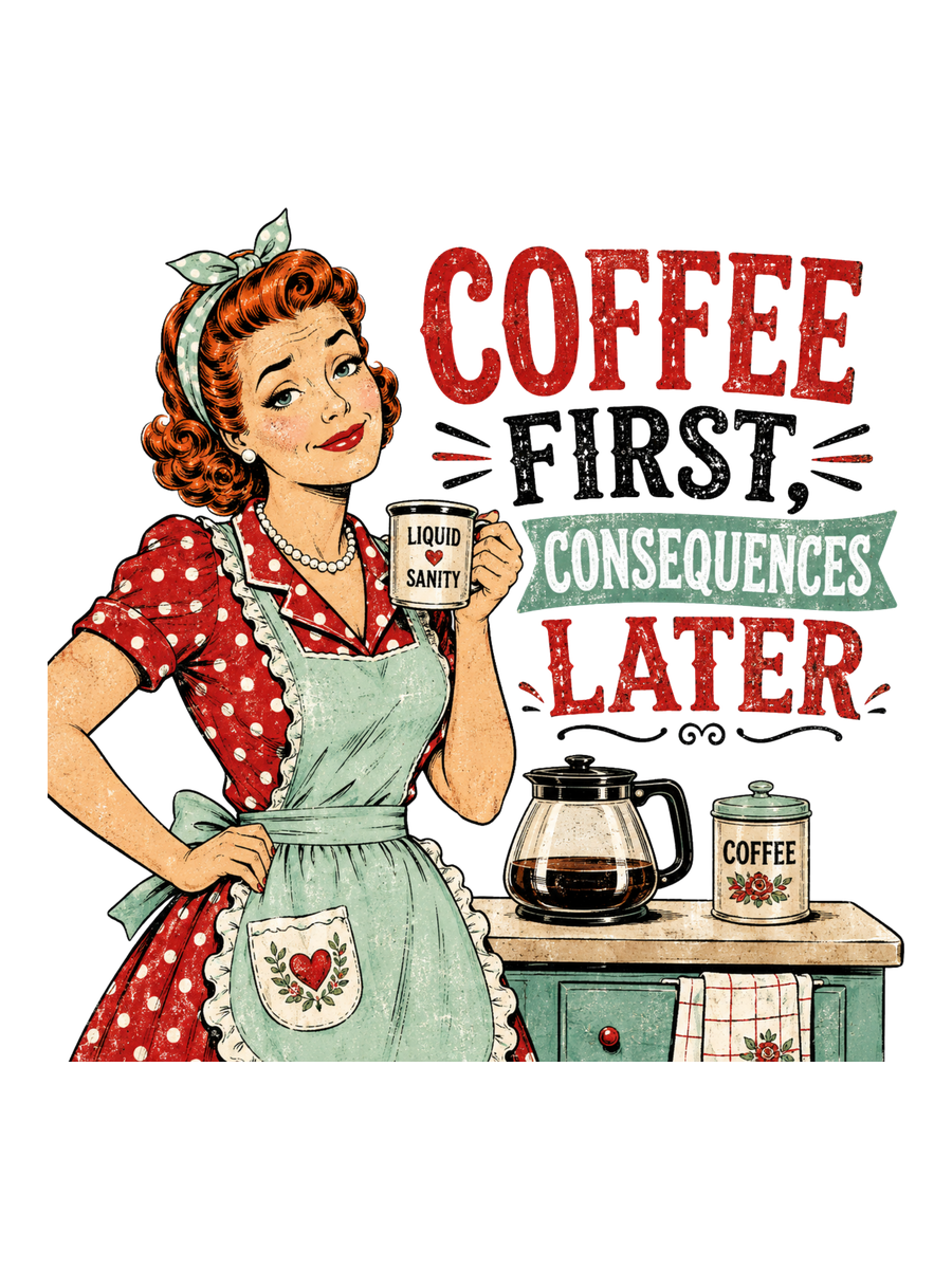 Coffee First, Consequences Later Air Freshener