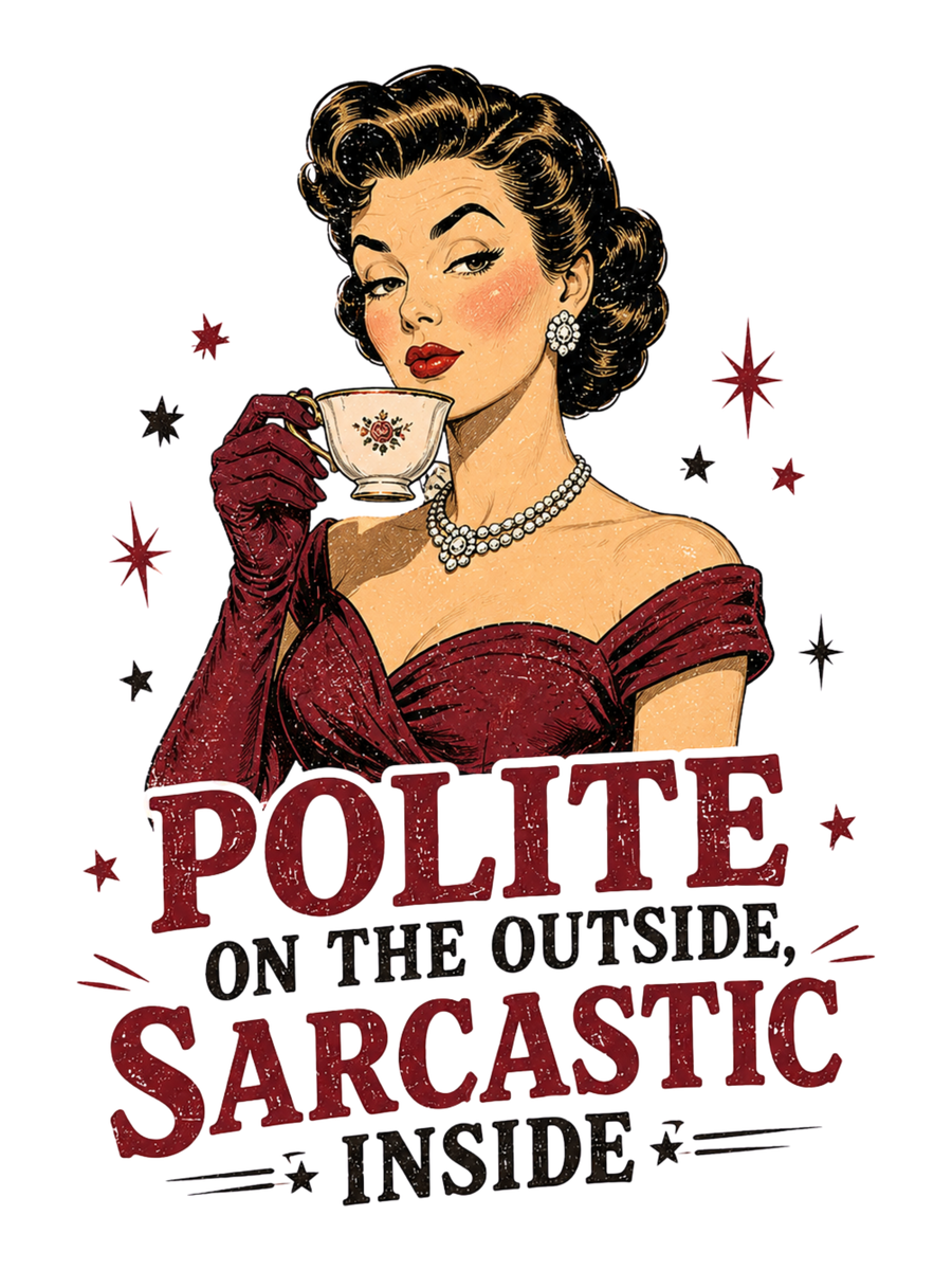 Polite Outside, Sarcastic Inside Air Freshener