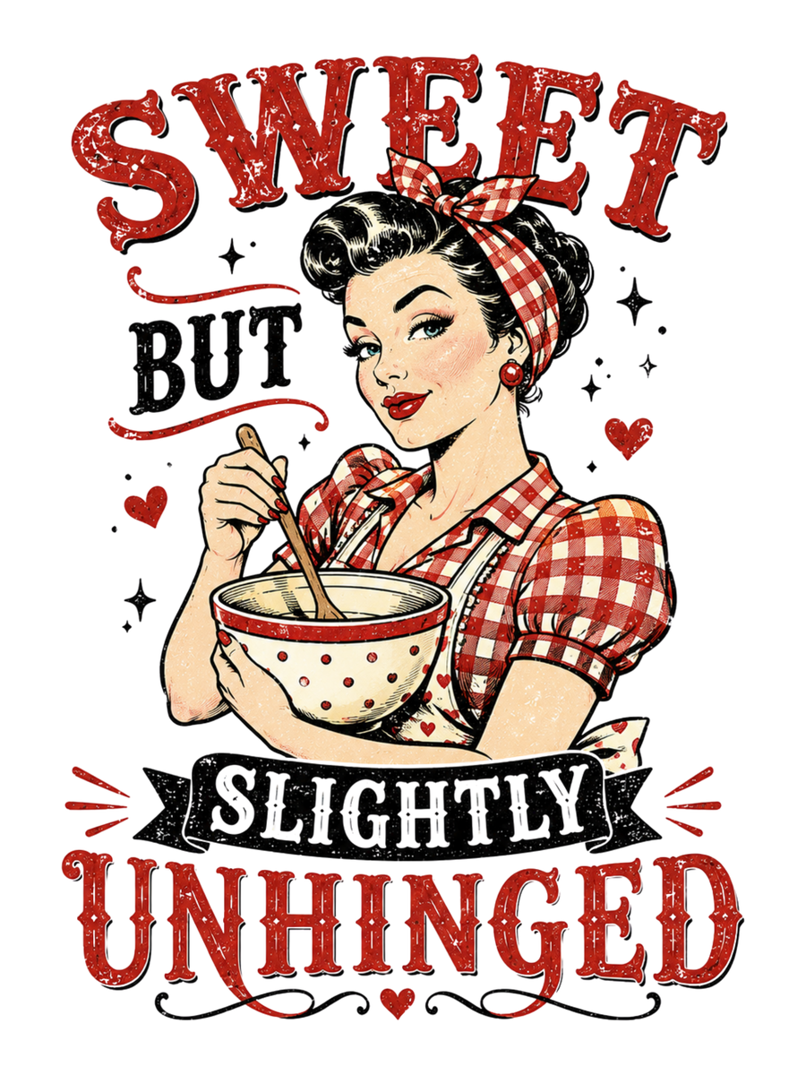 Sweet but Slightly Unhinged - Red Gingham Air Freshener