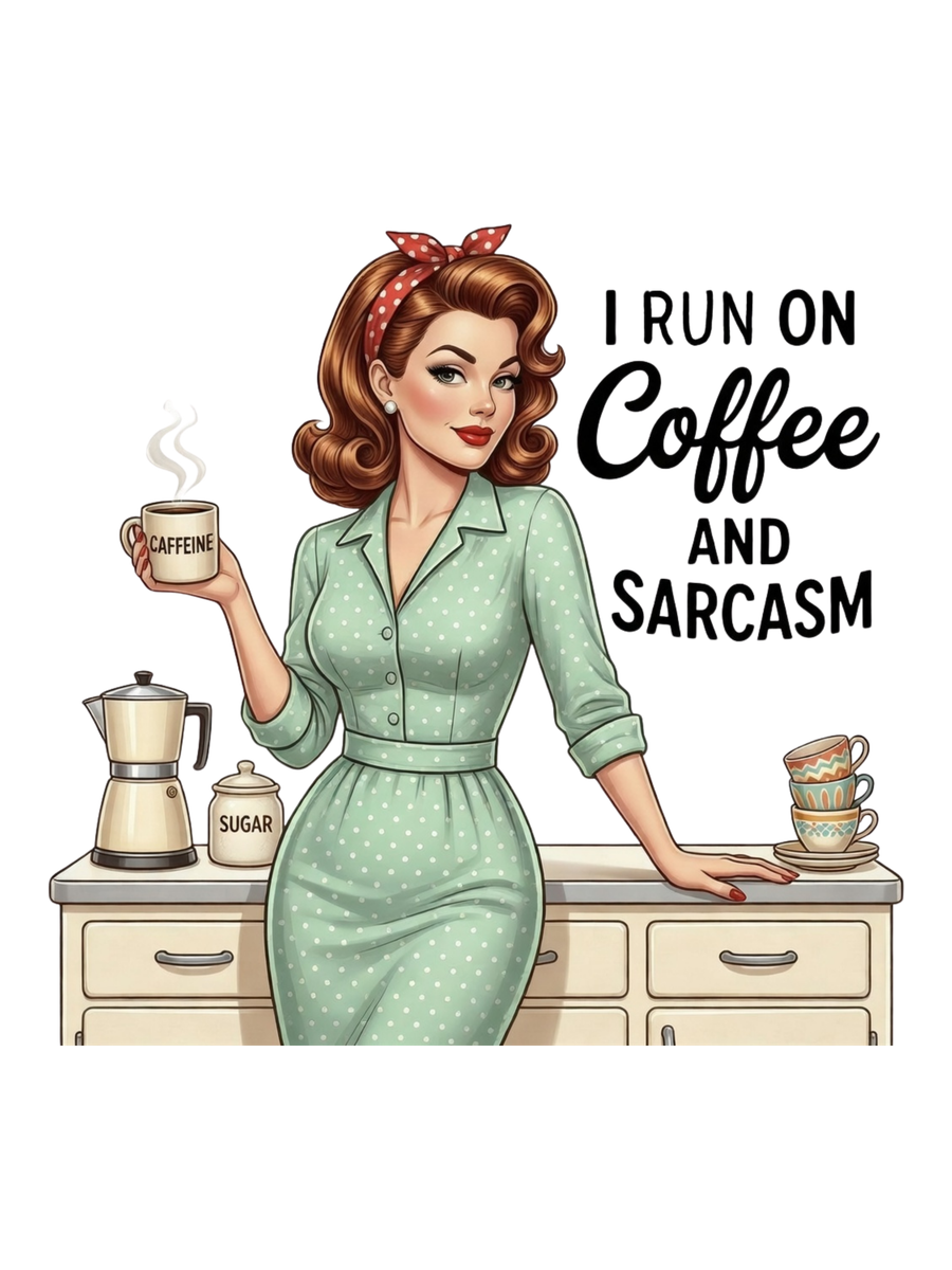 I Run on Coffee and Sarcasm Air Freshener