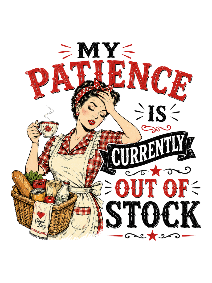 Patience Out of Stock - Grocery Basket Air Freshener