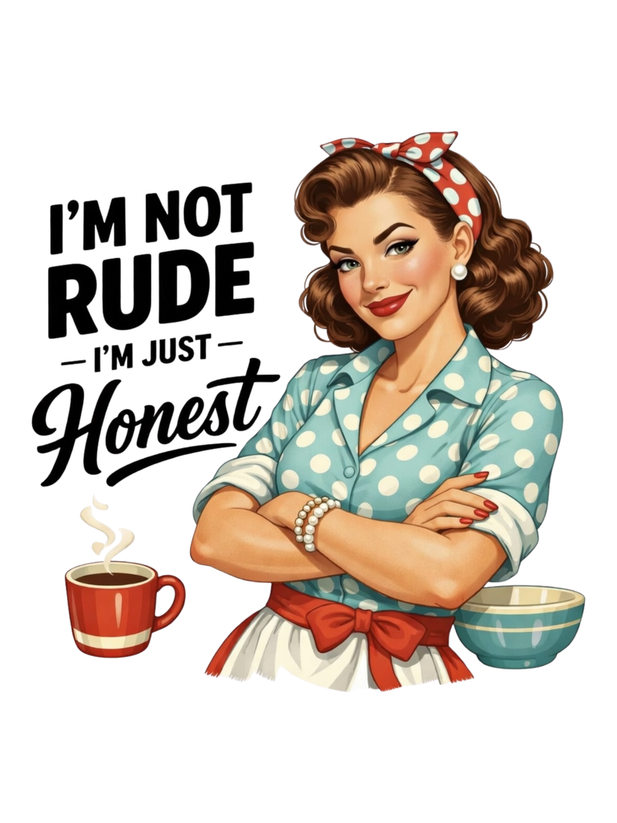Not Rude, Just Honest - Classic Lettering Air Freshener
