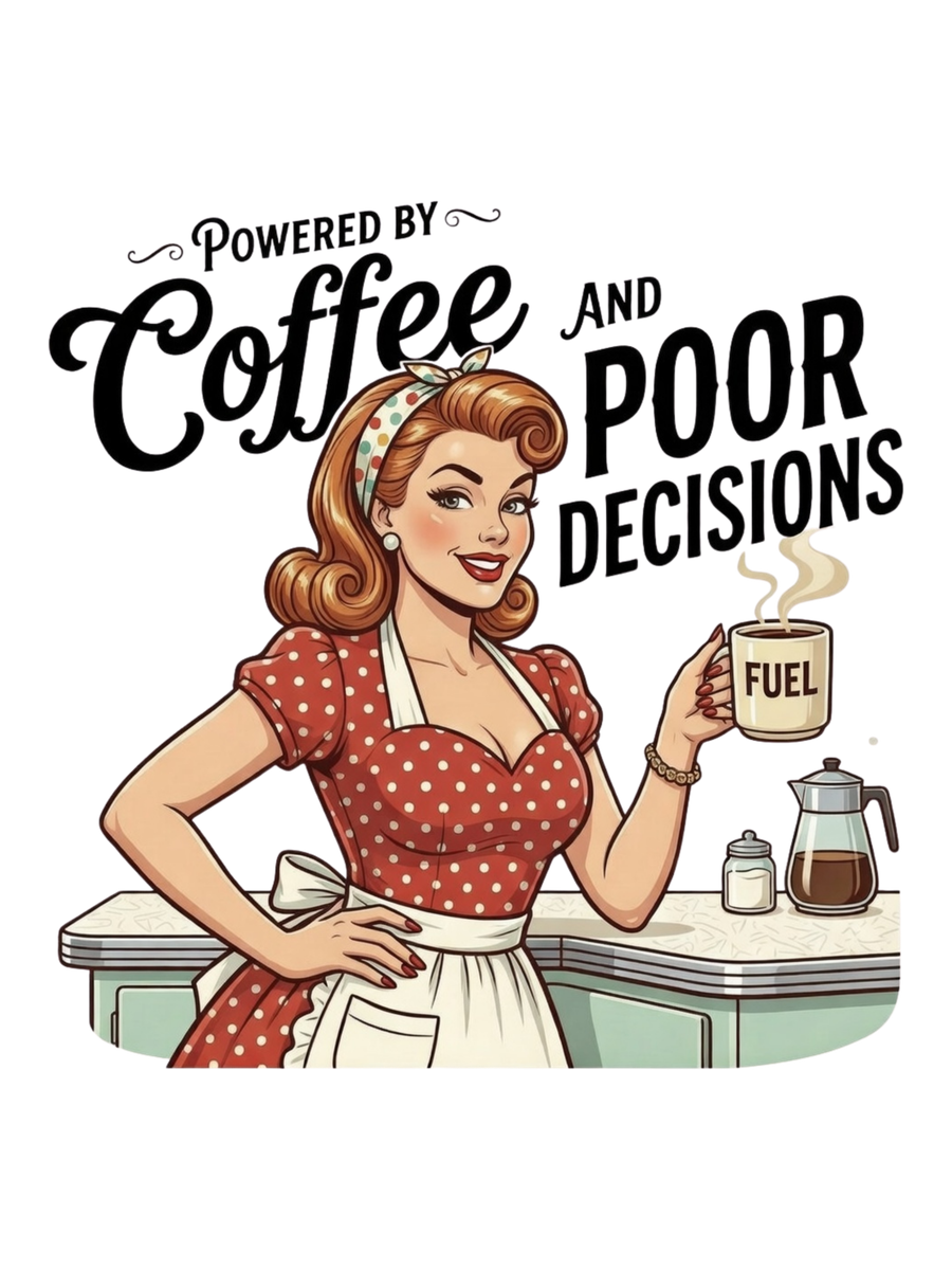 Powered by Coffee and Poor Decisions Air Freshener