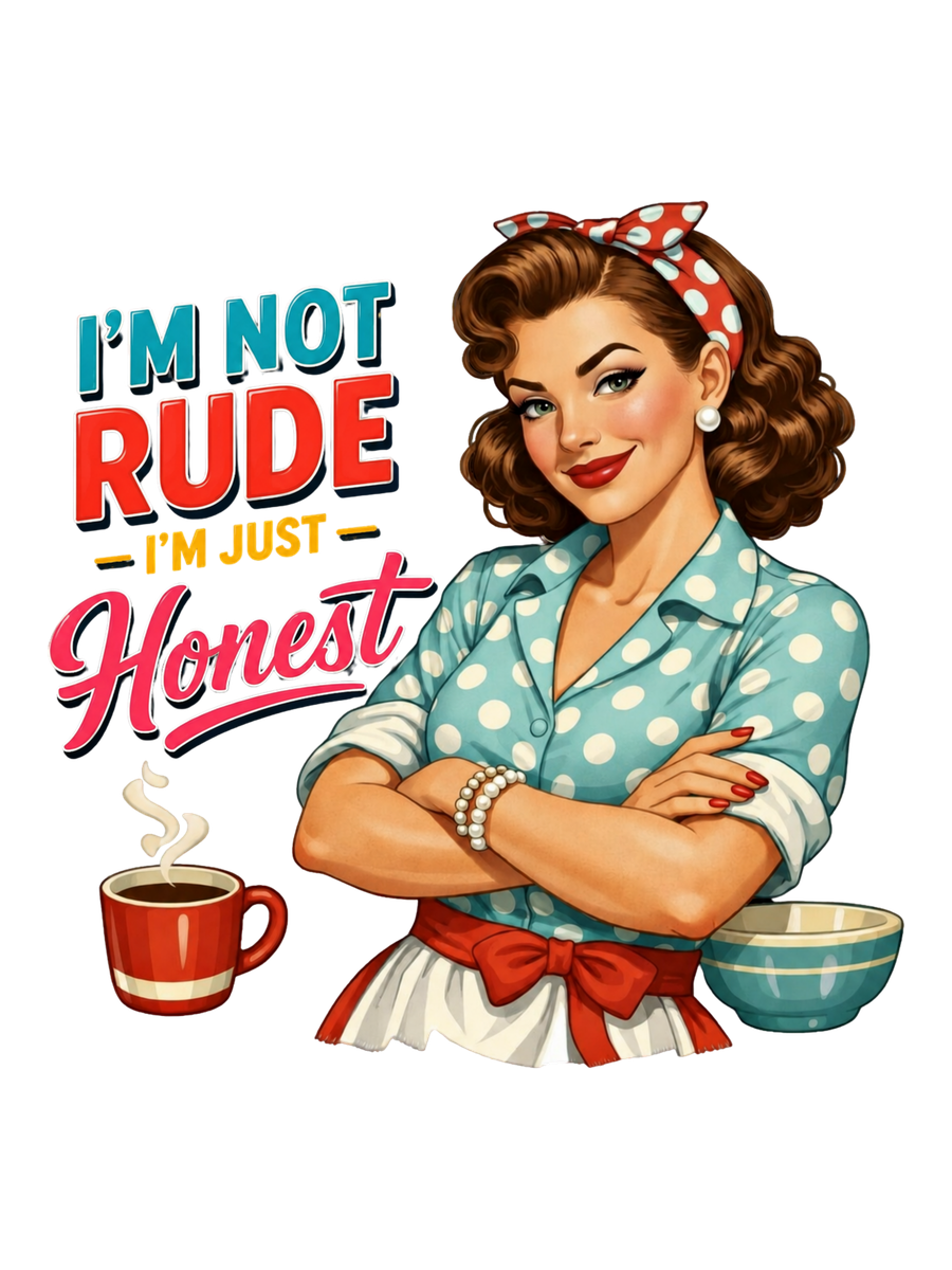 Not Rude, Just Honest - Colorful Lettering Air Freshener