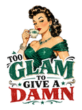 Too Glam to Give a Damn - Vintage Teacup Air Freshener