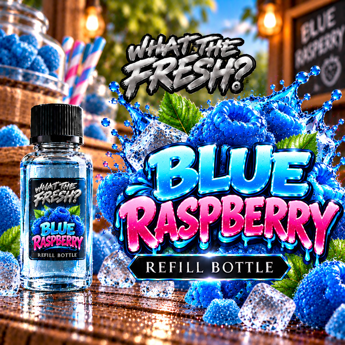 Blue Raspberry refill bottle