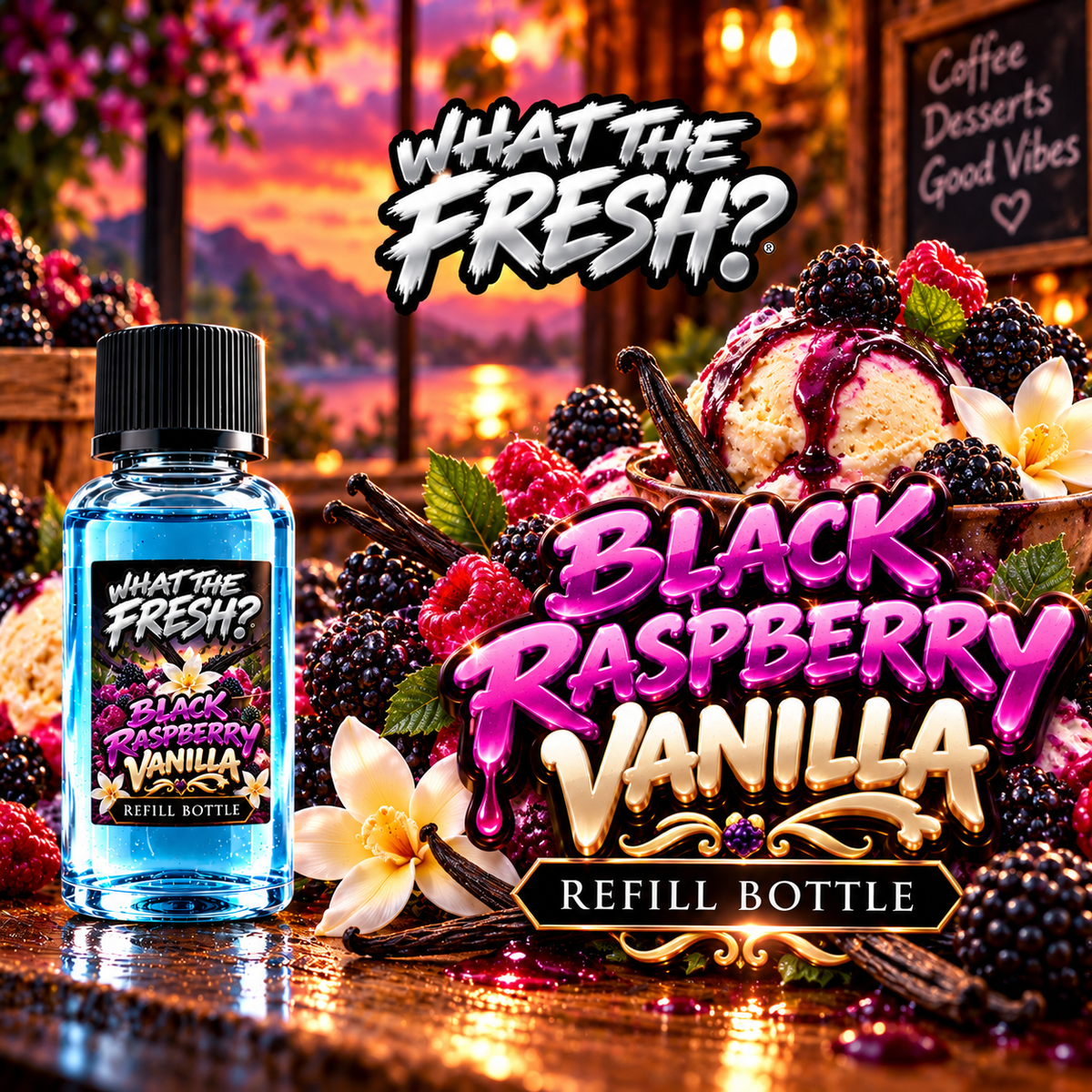 Black Raspberry Vanilla refill bottle