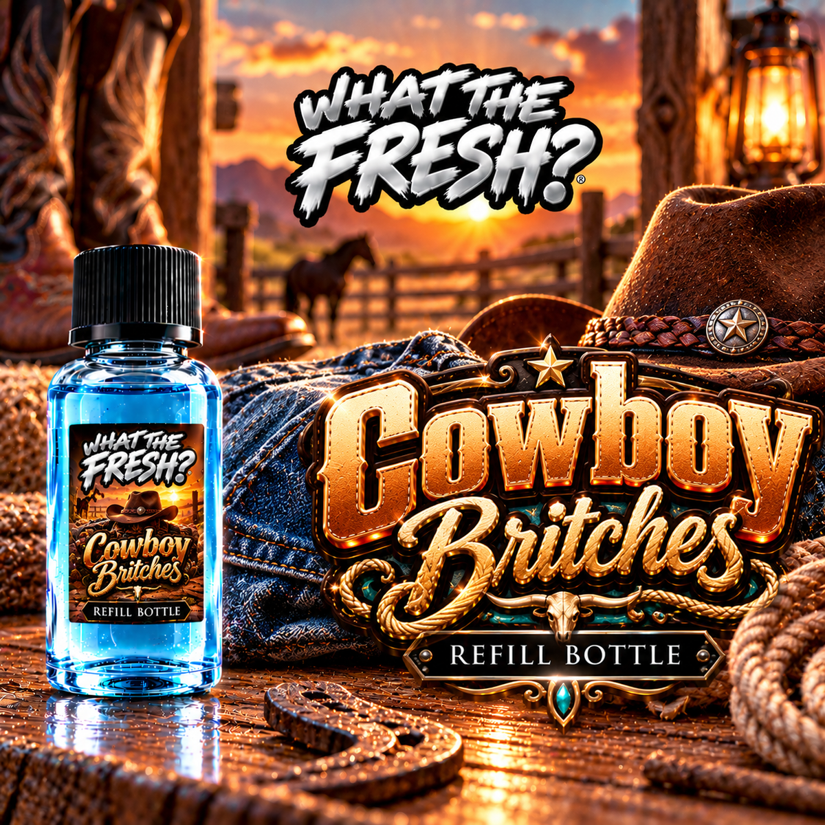 Cowboy Britches refill bottle