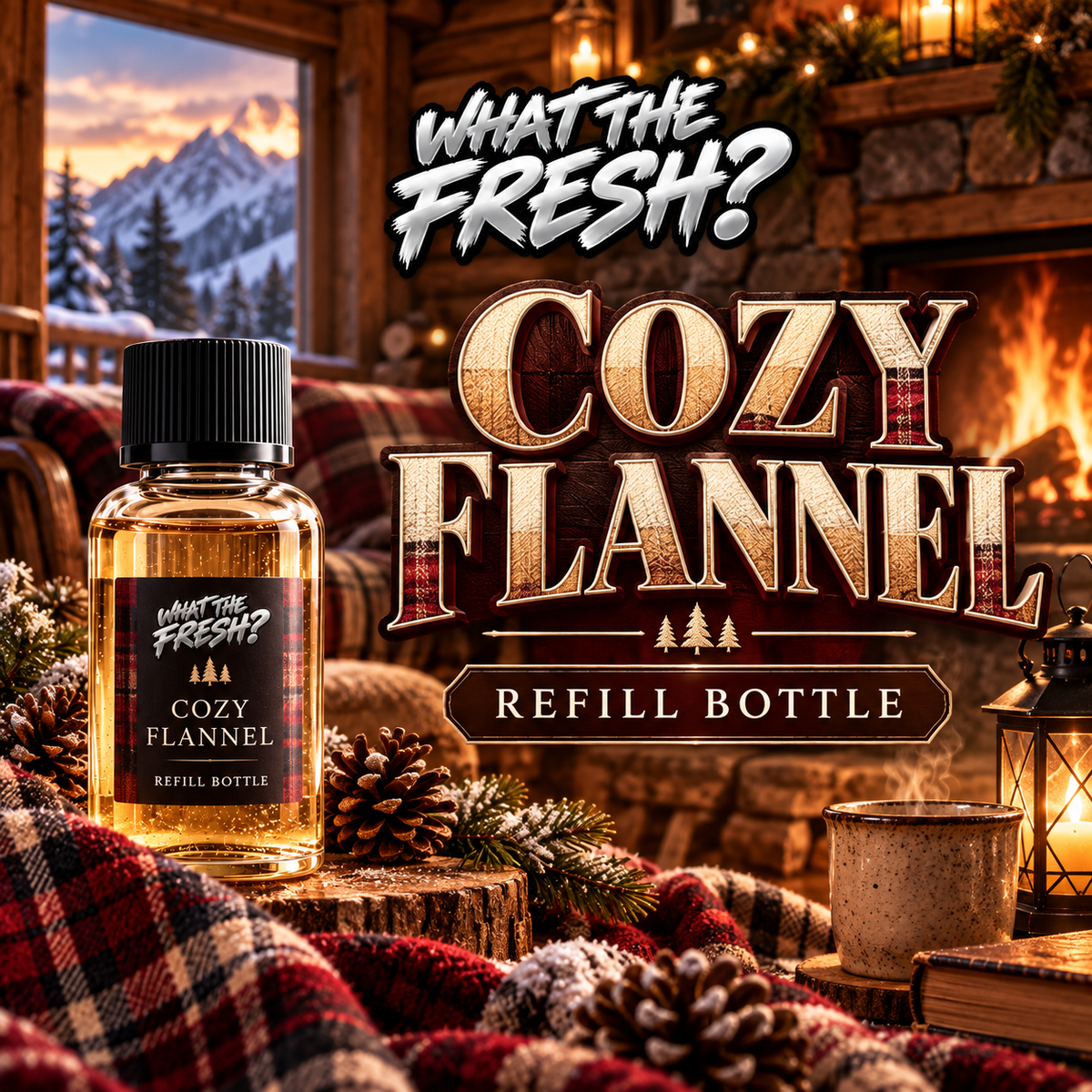 Cozy Flannel refill bottle