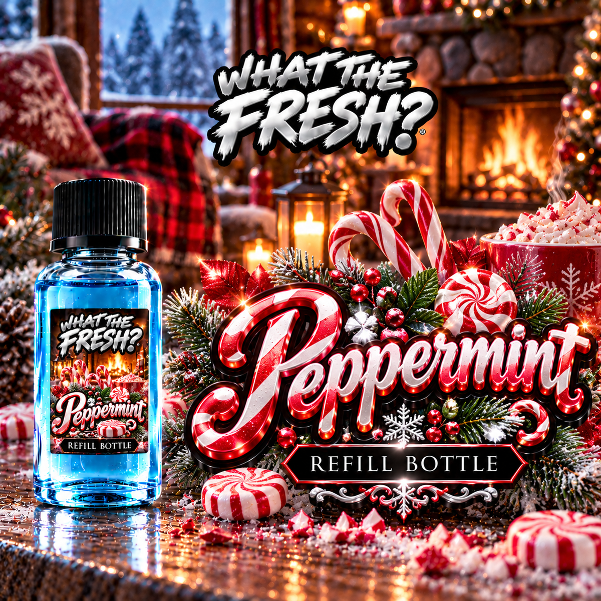 Peppermint refill bottle