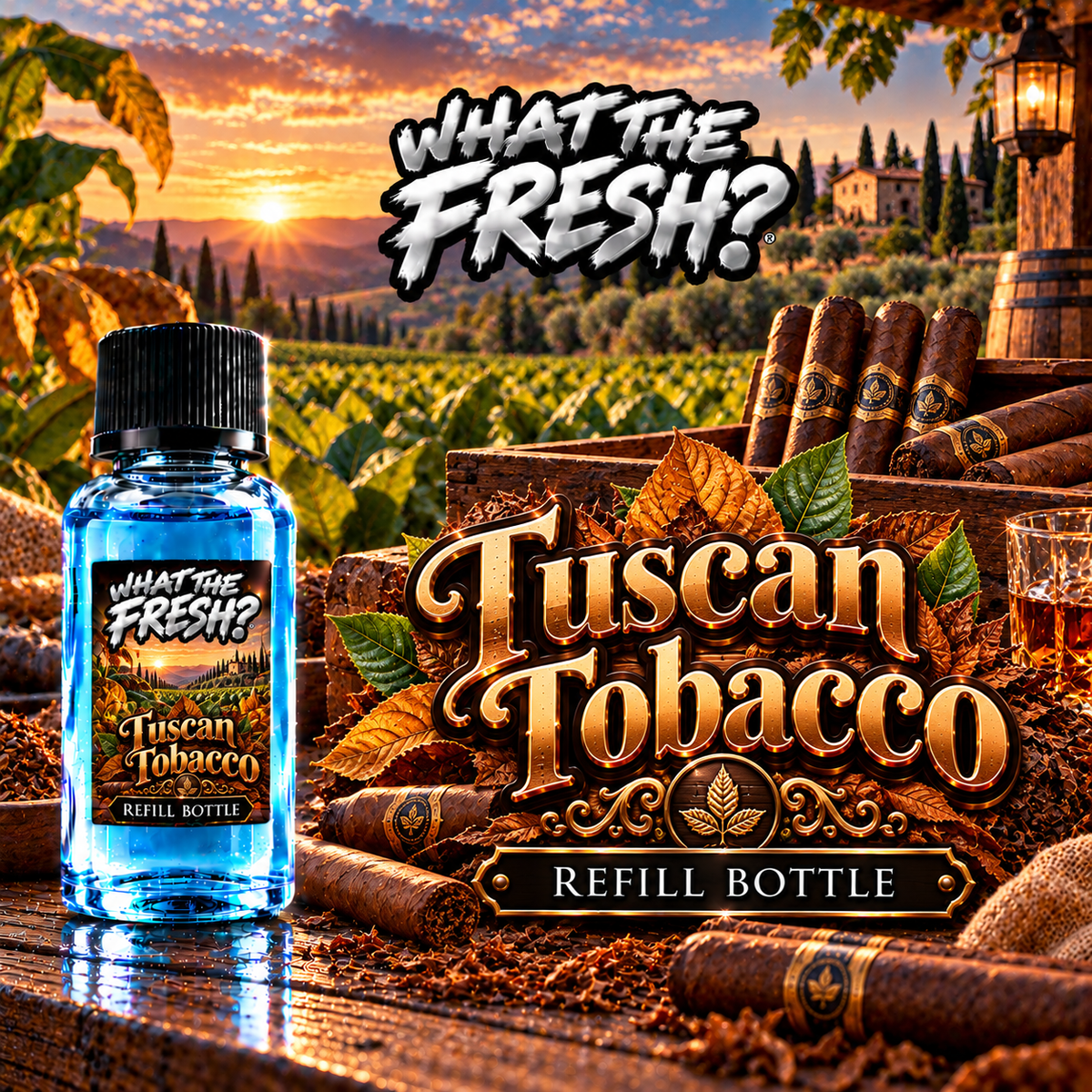 Tuscan Tobacco refill bottle
